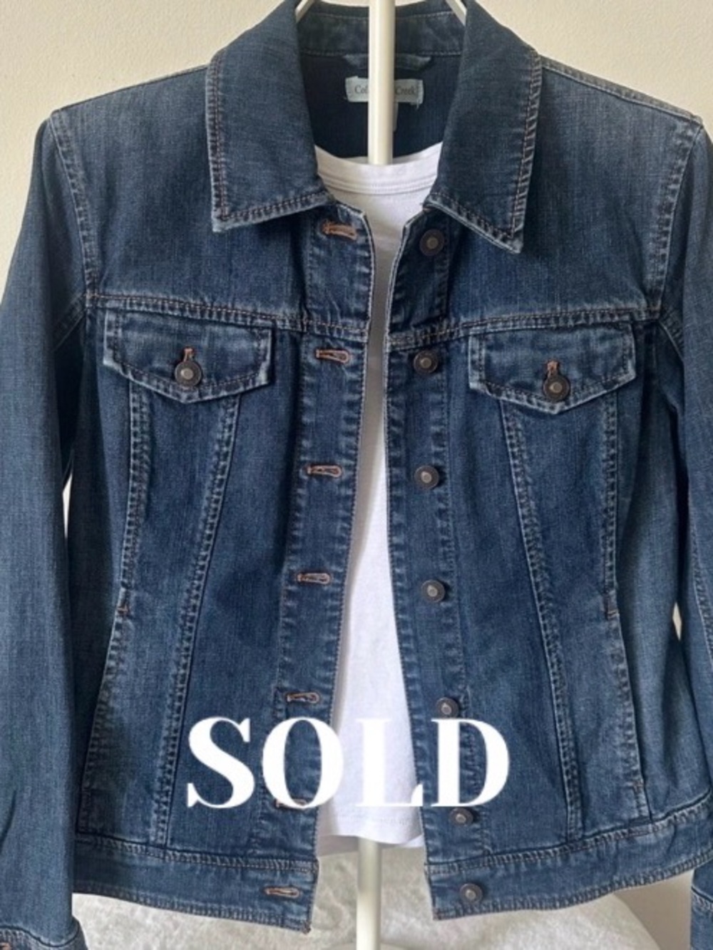 Coldwater Creek Dark Blue Jean Jacket